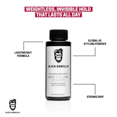Pudra de volum Slick Gorilla 20gr weightless, invisible hold that lasts all day