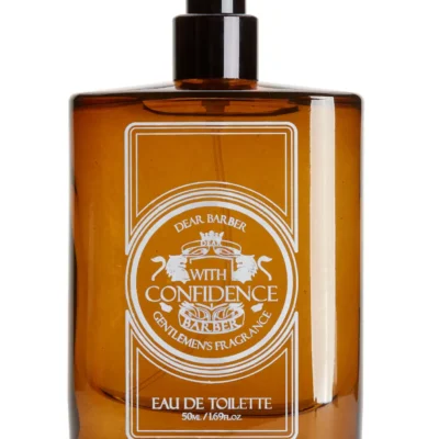 Apa de toaleta Dear Barber 50ml, parfum masculin cu note fresh și lemnoase, ideal pentru un stil înc.