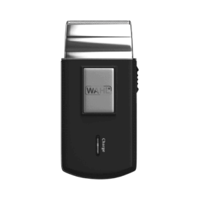 Aparat de ras portabil Wahl Travel Shaver, ideal pentru călătorii și întreținere rapidă.