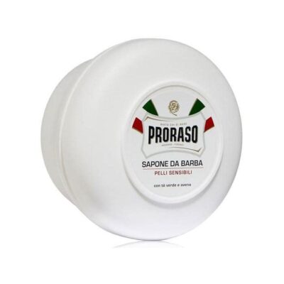 Sapun de barbierit Proraso Sensitive, 150ml, pentru piele sensibila, cu aloe vera si ovaz.