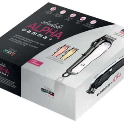 Titraj de tuns Gamma+ Absolute ALPHA, aparat fără fir pentru tuns precis și confortabil.