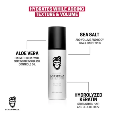Spray de texturare Sea Salt Spray Slick Gorilla 200ml ingrediente