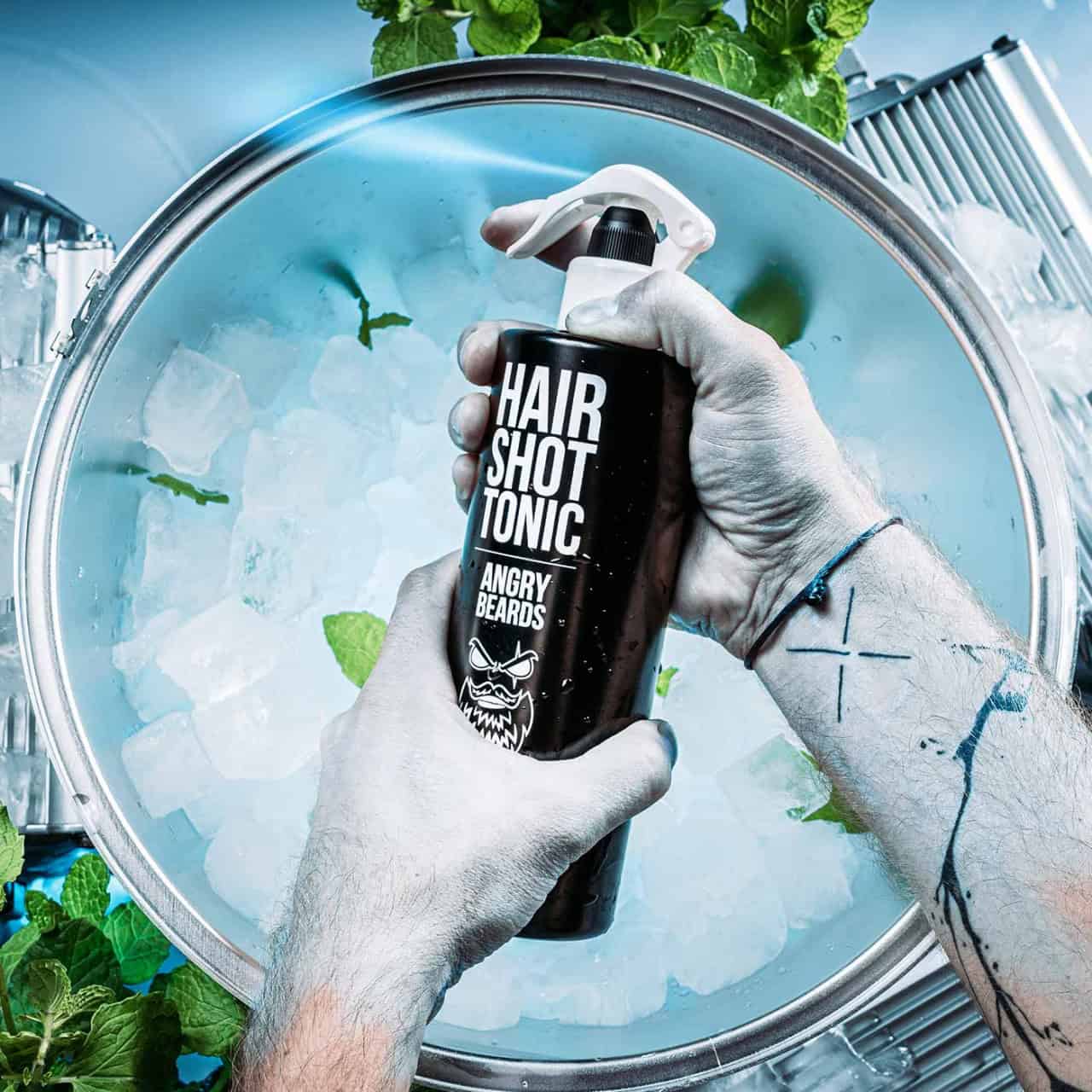 Lotiune tonica de par Angry Beards Hair Shot 500ml - imagine 2