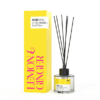 Difuzor de parfum NOIRTONE cu sticlă elegantă și bețe de ratan, aroma Lămâie & Ghimbir.
