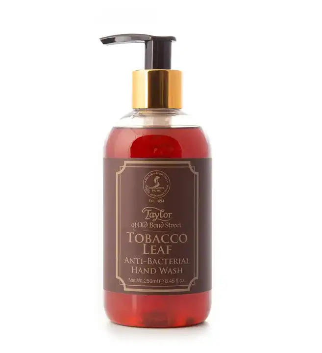 Sticlă săpun lichid antibacterian Taylor of Old Bond Street Tobacco Leaf 250ml.
