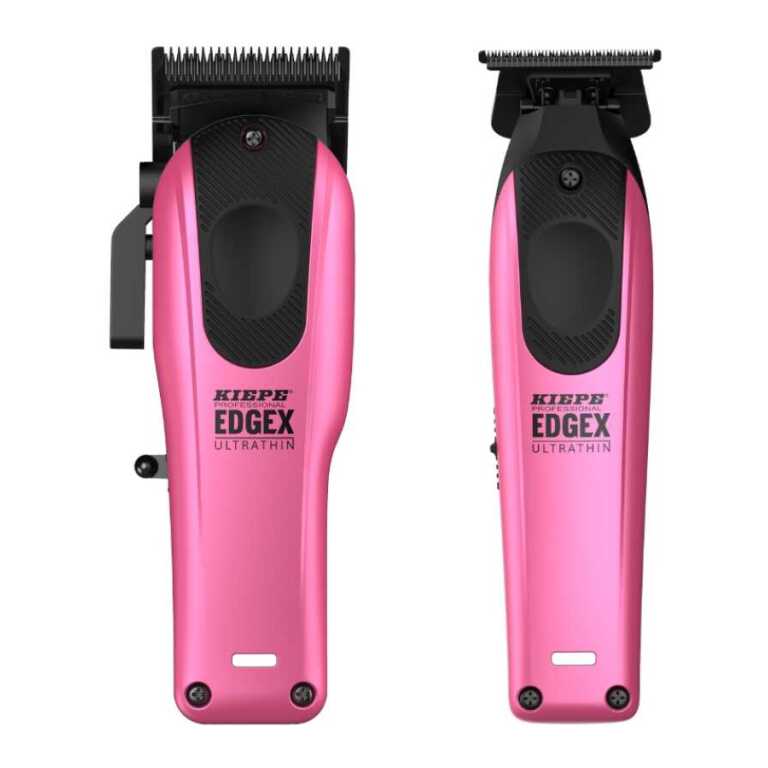 Set combo Kiepe Edgex Pink Masina de tuns si Masina de contur fara fir