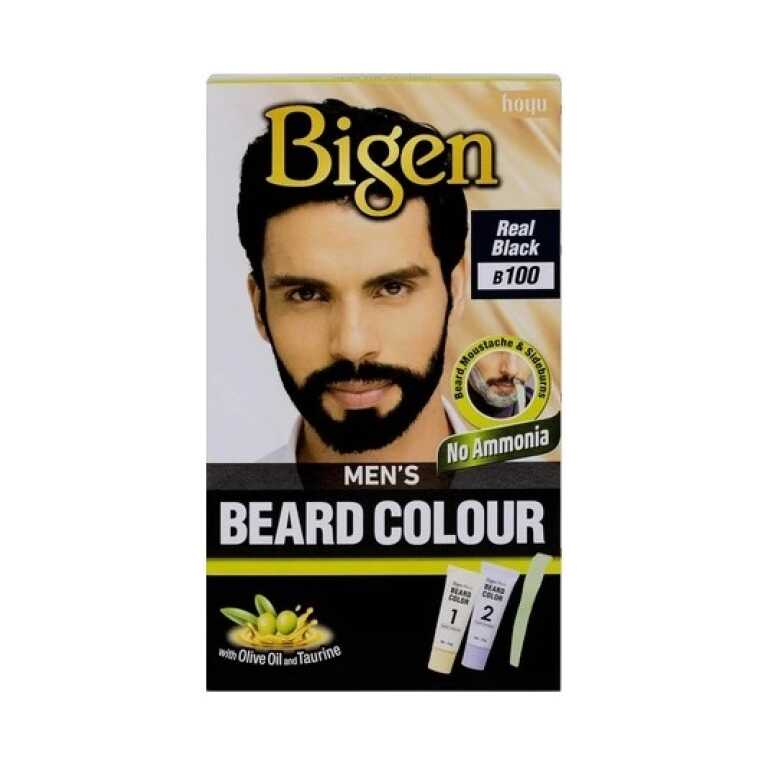 Vopsea Barbă Bigen B100 Real Black – Negru Intens (Fără Pete)