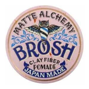 Pomada de păr Brosh Clay Fiber pentru fixare și textură, 120g.