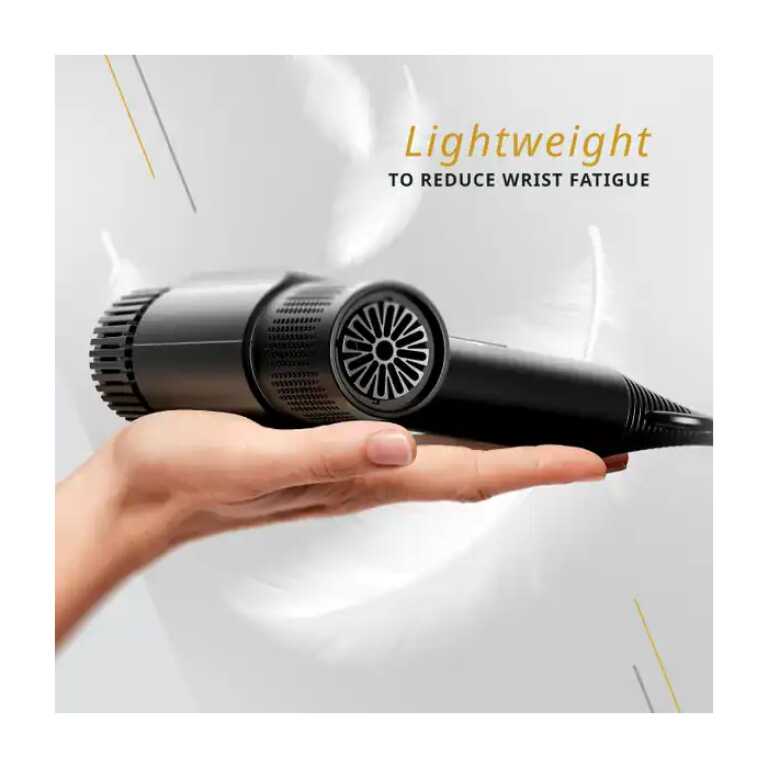 Uscător de păr Wahl Vanquish Digital Black, ușor și eficient pentru uscare rapidă și stilizare.