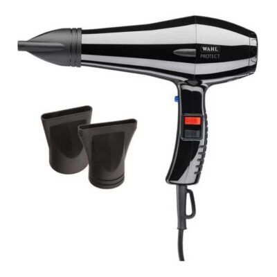 Uscător de păr Wahl Protect Black 1500W, compact și puternic pentru coafură rapidă și sigură.