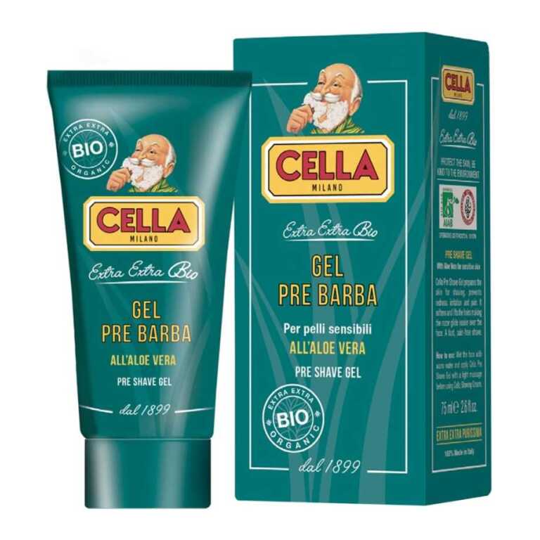 Gel pre barbierit Cella Milano pre shave gel organic 75m