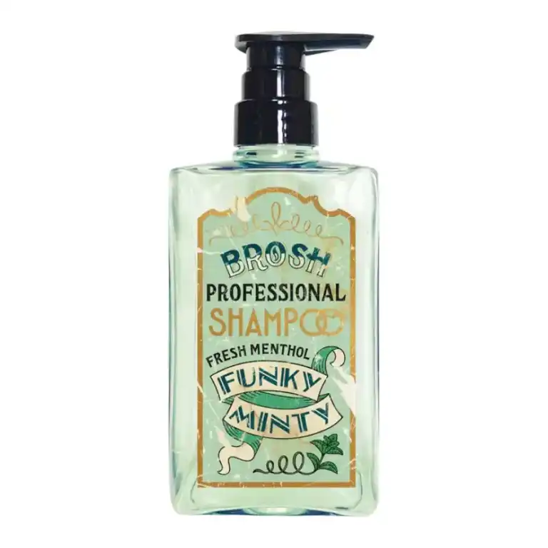 Sampon de Par Brosh Funky Minty | Racoritor, Fara Sulfati, 400ml