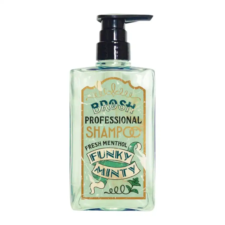 Sampon de Par Brosh Funky Minty | Racoritor, Fara Sulfati, 400ml