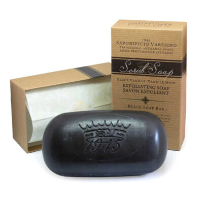 Sapun exfoliant Saponificio Varesino scrub soap black vanilla 300gr