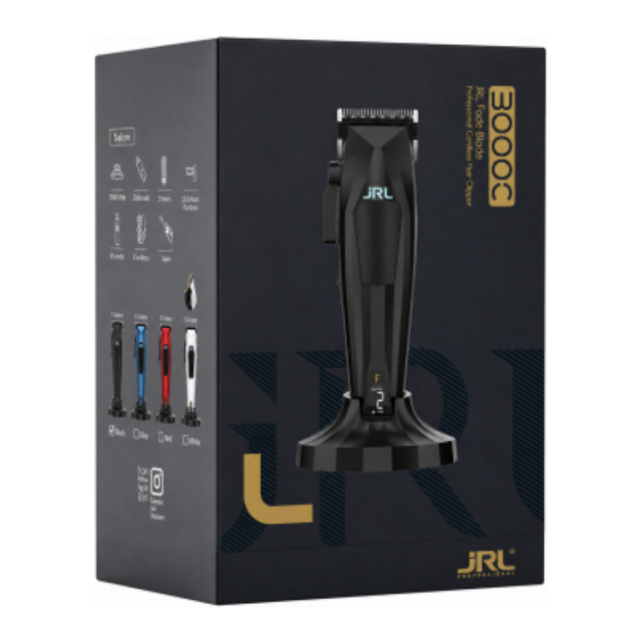 Masina de tuns JRL 3000C Compact Clipper fade blade Black - imagine 2