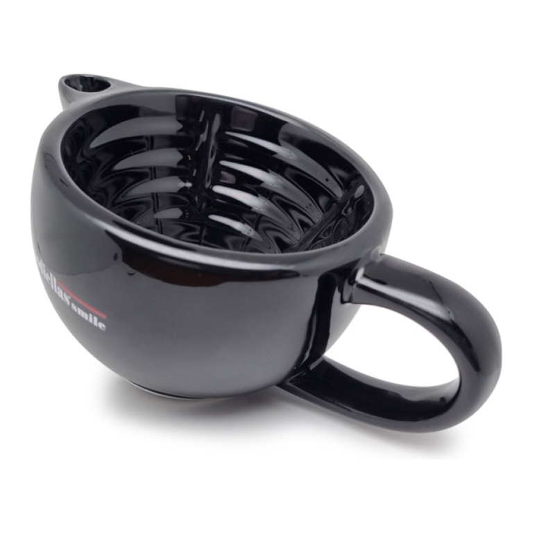 Bol pentru barbierit din ceramica The Goodfellas’ smile Scuttle shaving bowl black